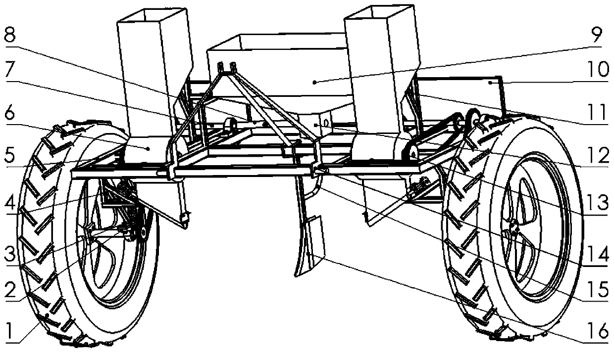 A pneumatic impact type inclined transplanting cassava planter