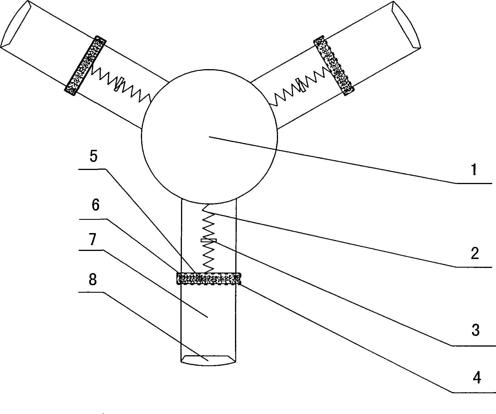 Ceiling fan with automatic cleaning function
