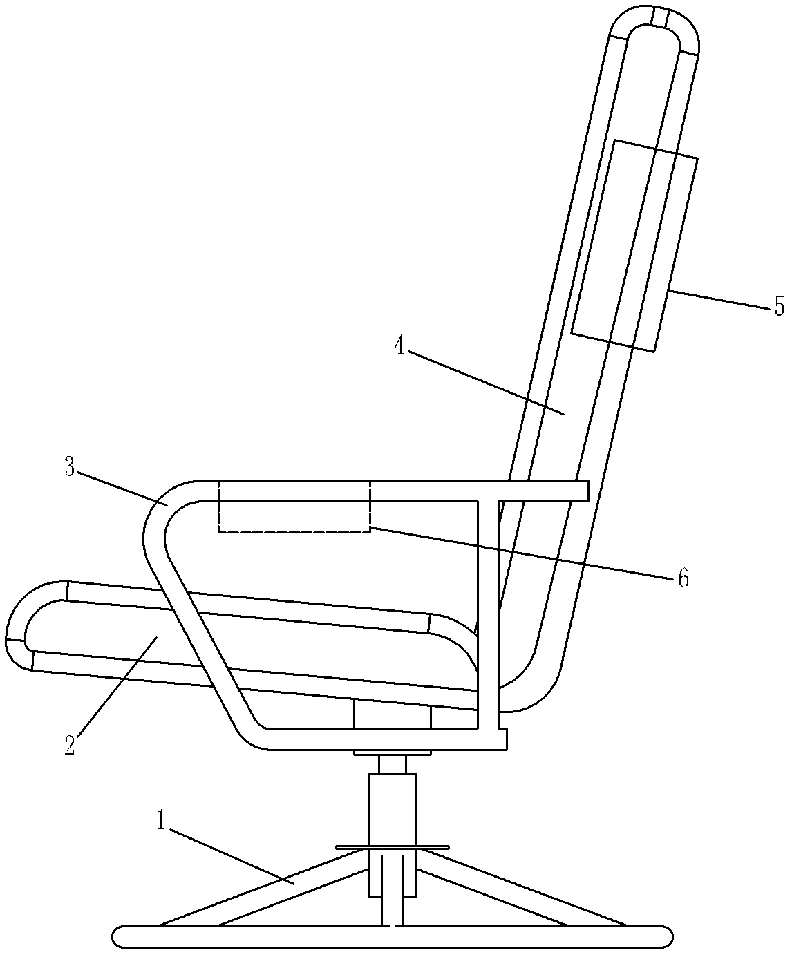 Multifunctional chair with blood pressure measuring function