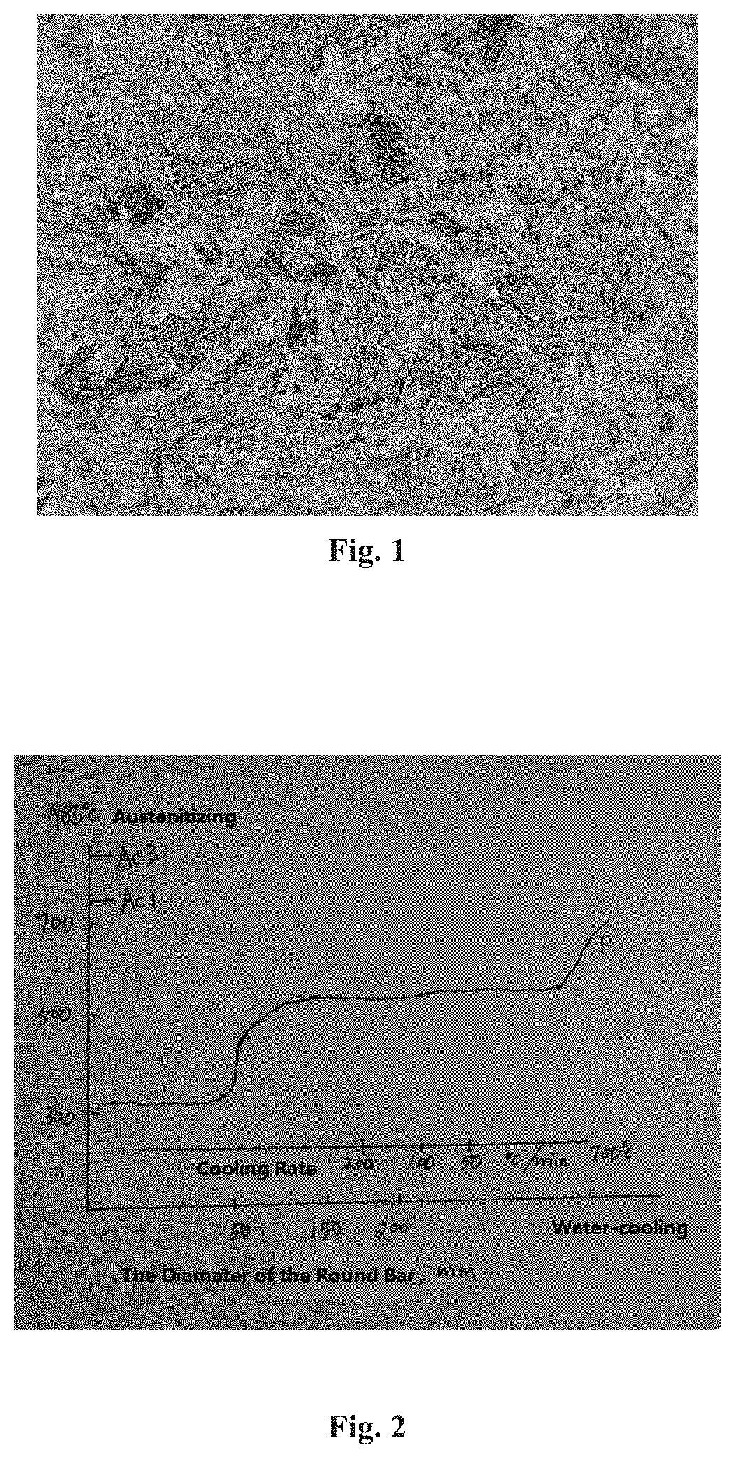 A steel for grade r6 offshore mooring chain with high strength and high toughness and its chain use in anchoring and mooring floating bodies with cathodic protection