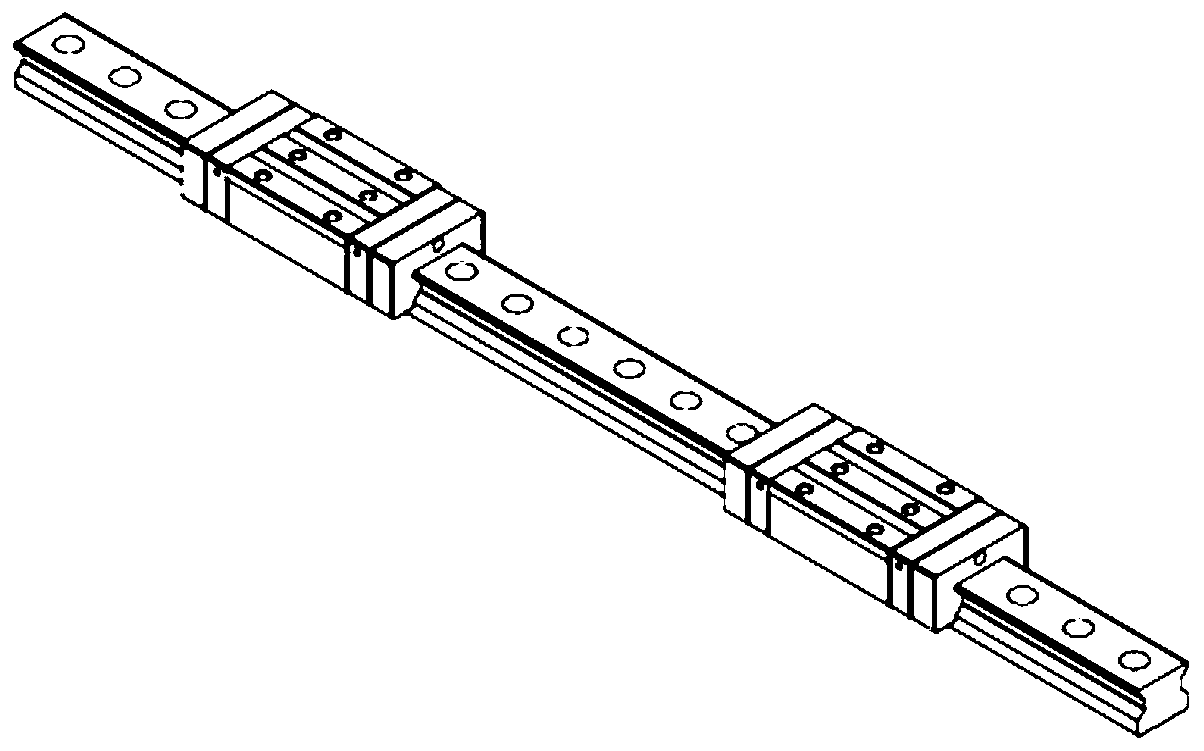 General type industrial robot additional shaft guide rail structure