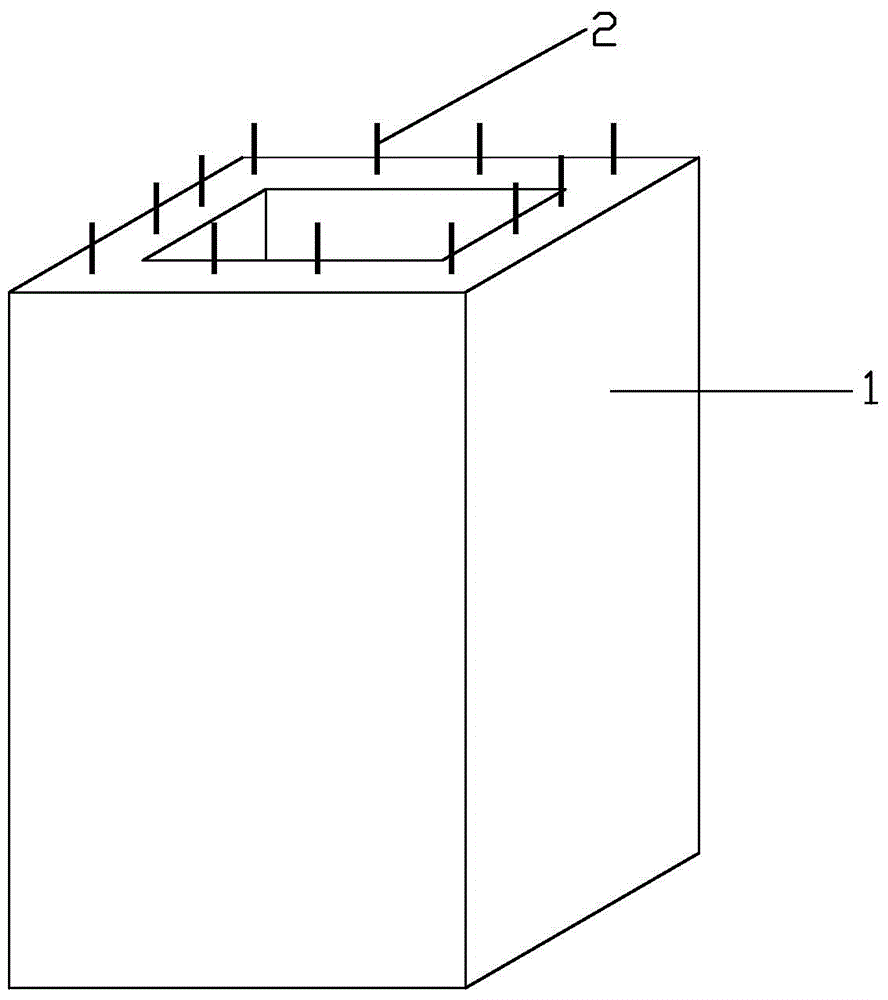 Prefabricated reinforced concrete column with high-performance concrete frame and construction method