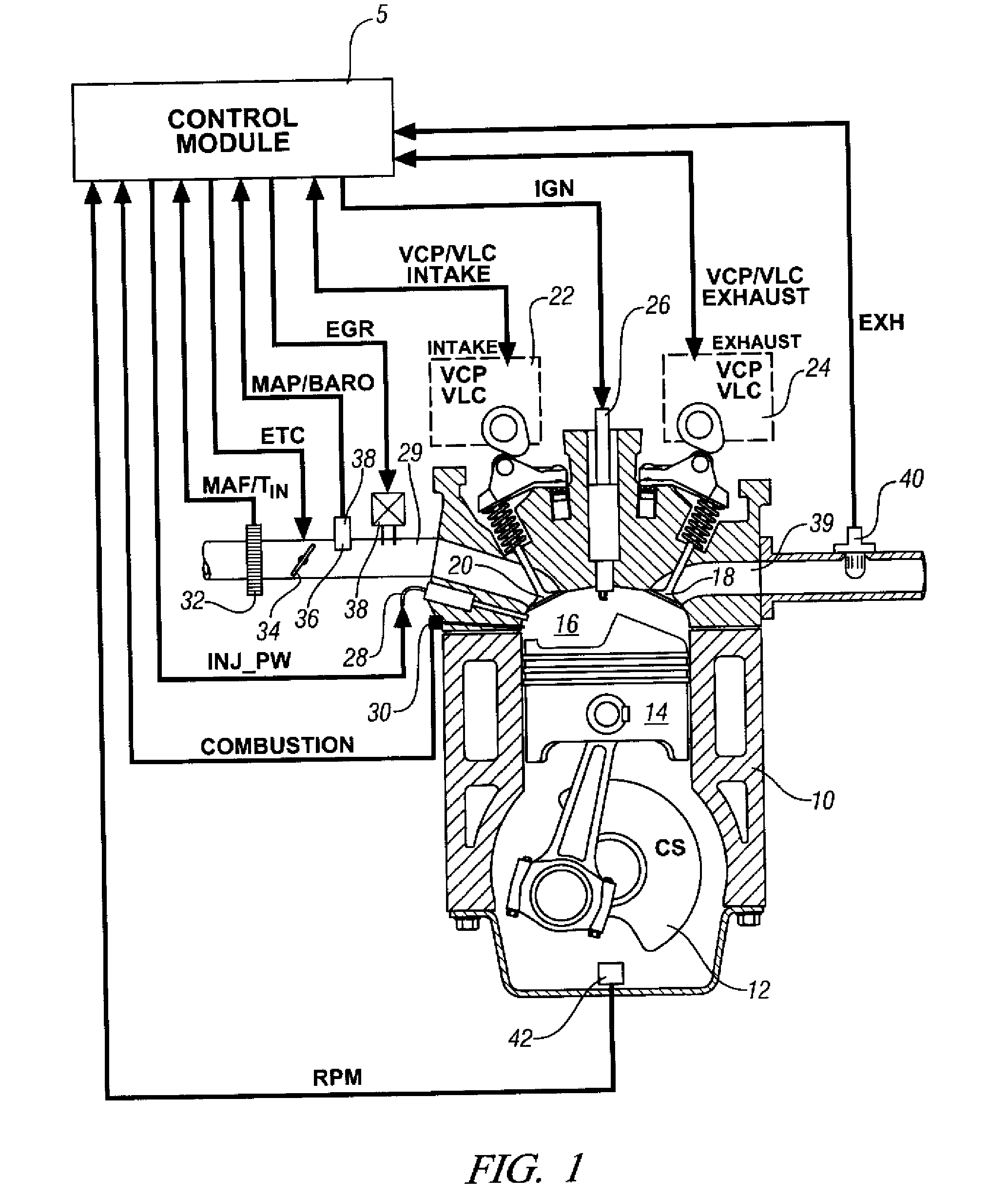 Method and apparatus for determining a combustion parameter for an internal combustion engine