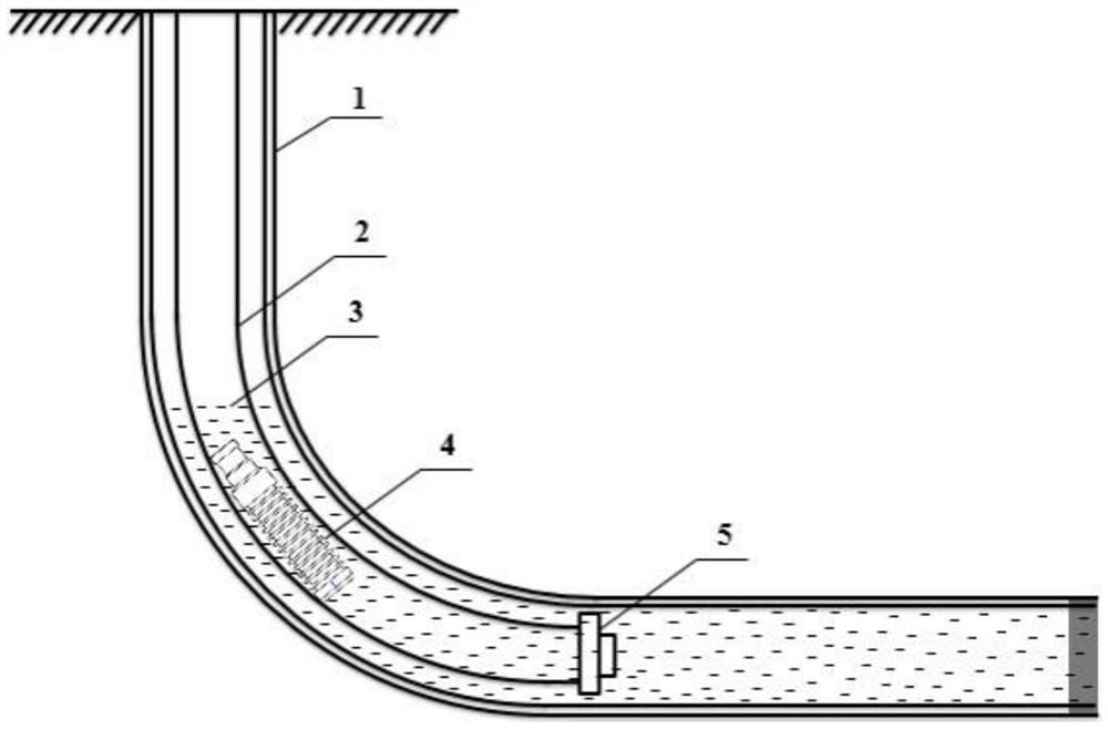 Plunger lifting drainage gas recovery downhole device for horizontal shale gas well and working method