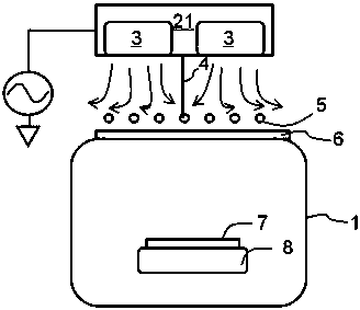 An inductively coupled plasma processing device