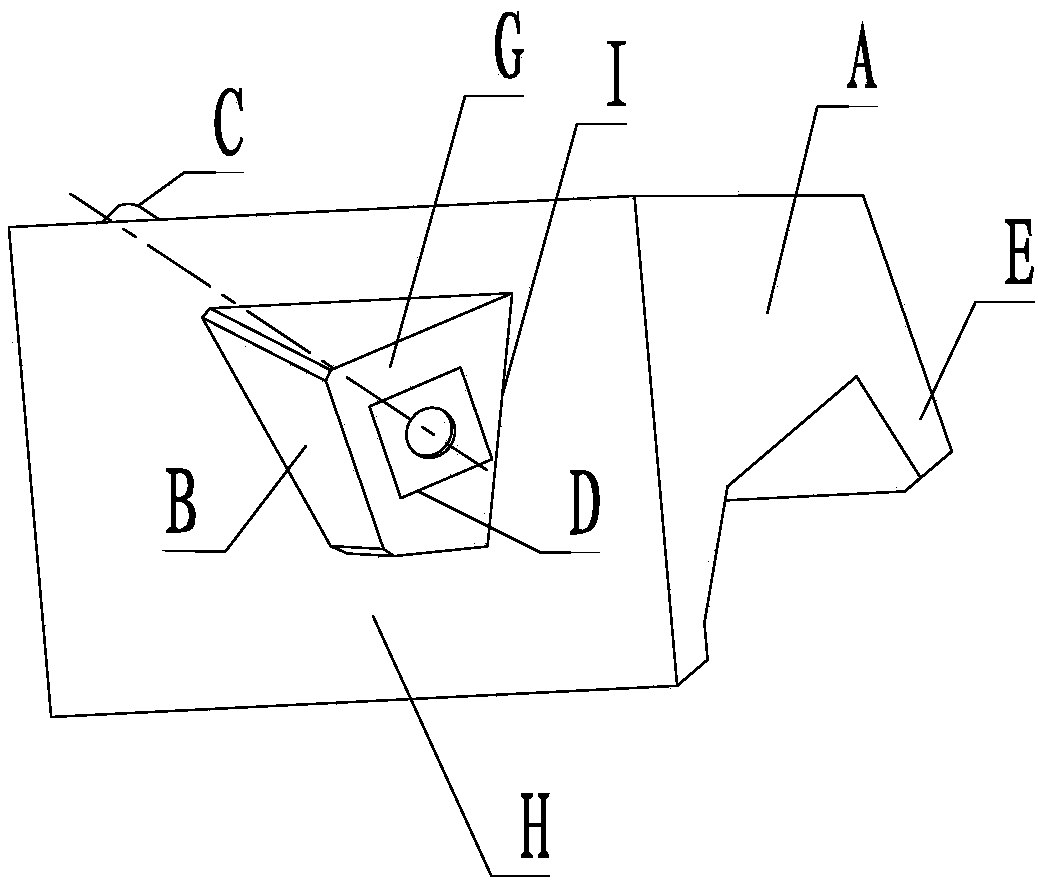 Three-face transpression load-supporting cable beam anchorage structure of cable-stayed bridge concrete box girder