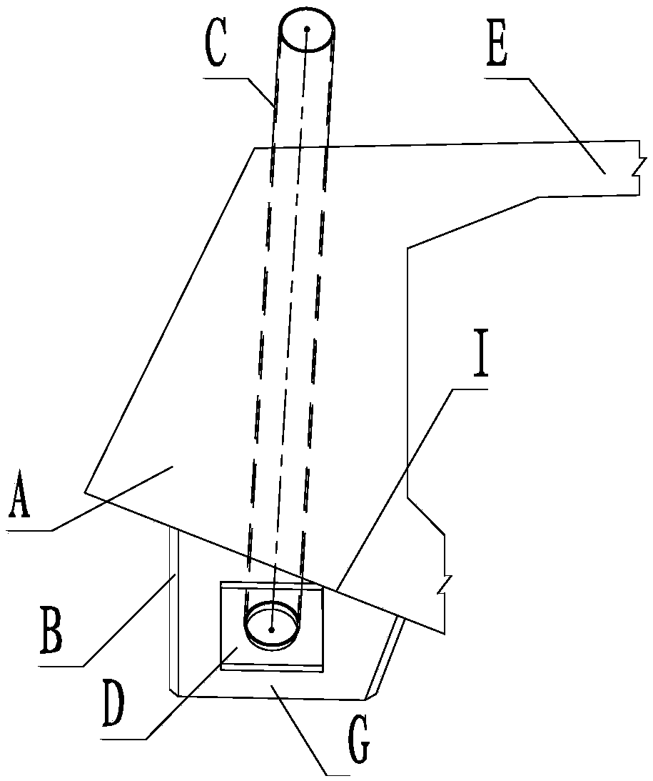 Three-face transpression load-supporting cable beam anchorage structure of cable-stayed bridge concrete box girder