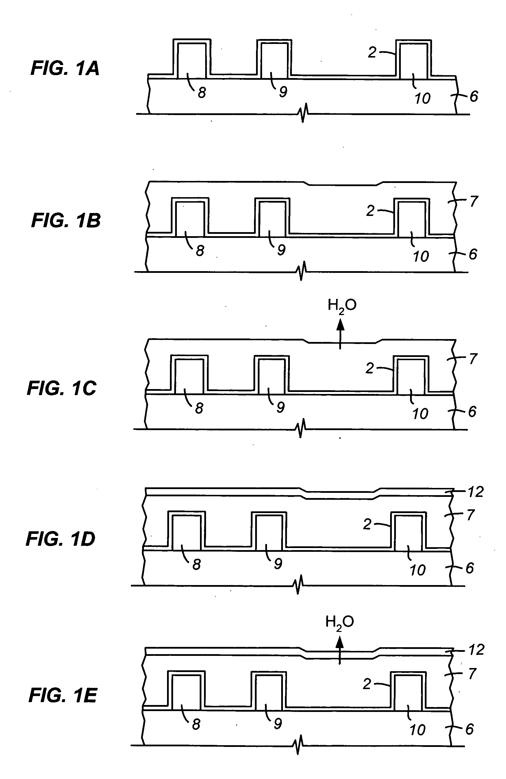 Formation of low K material utilizing process having readily cleaned by-products
