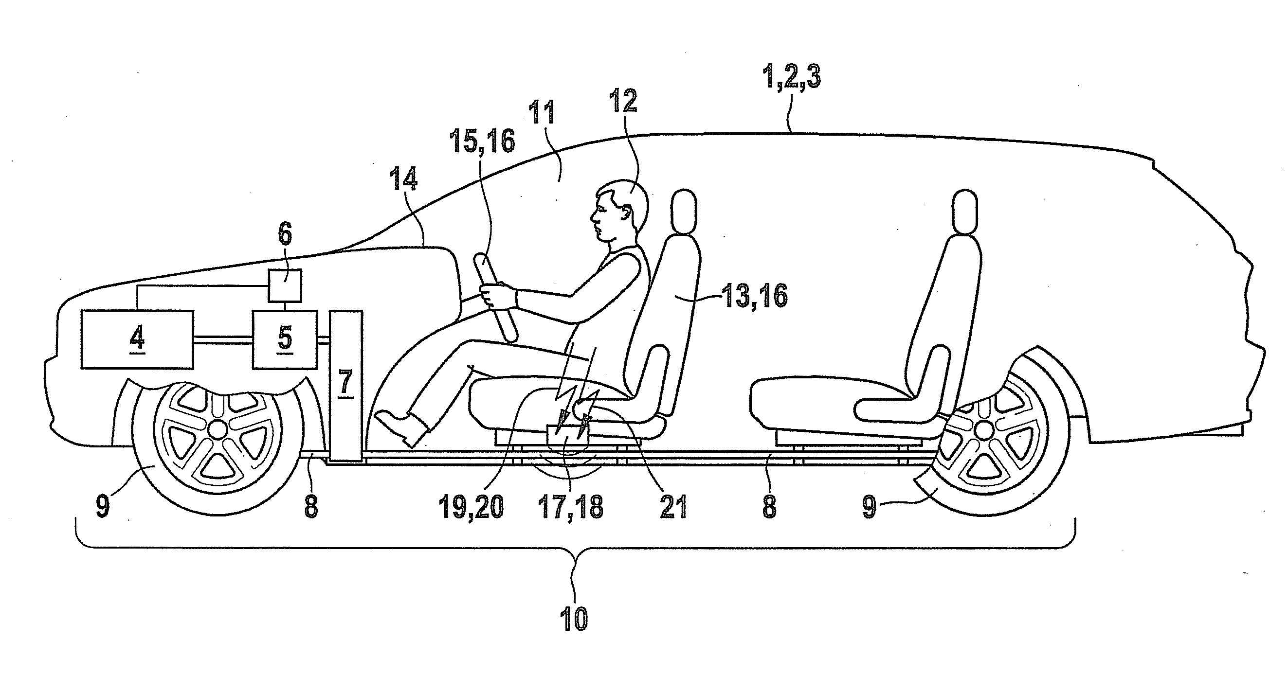 Tactile driver feedback regarding the operational readiness of a vehicle