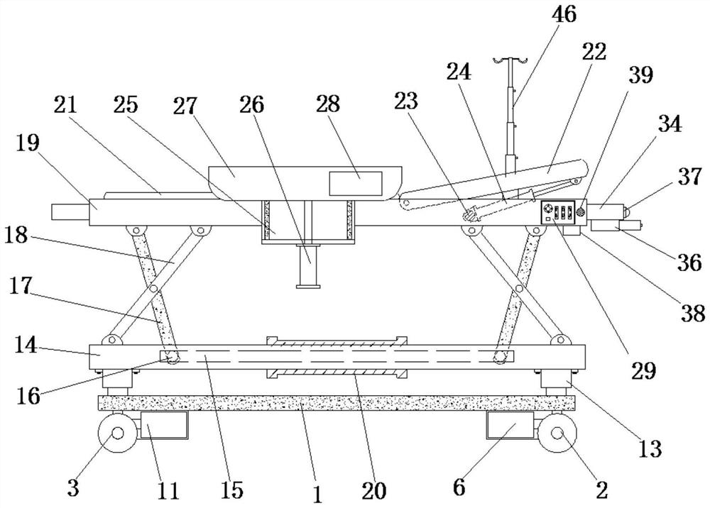 Self-driven multifunctional intelligent patient transfer bed