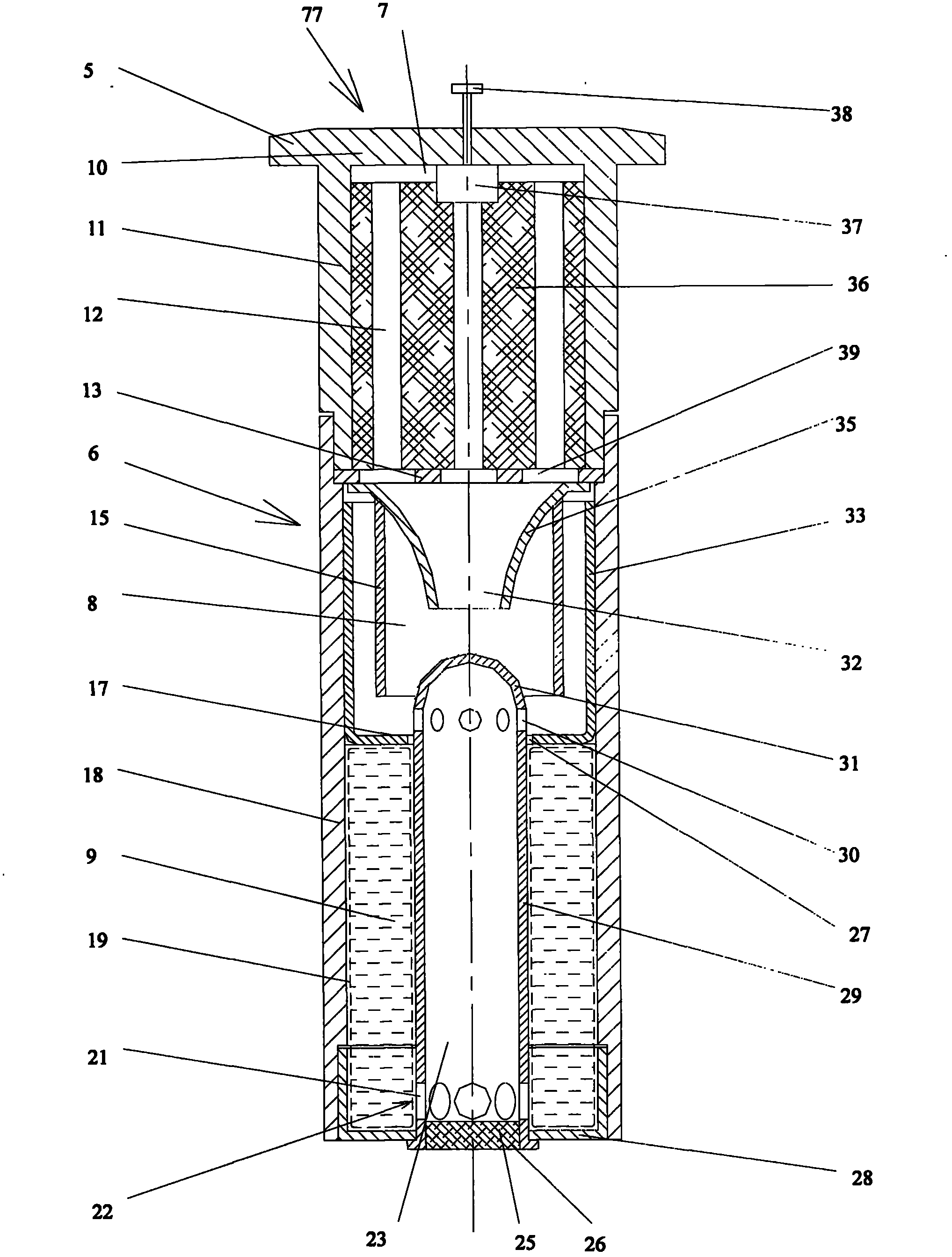 Power source unit body for ejecting, aircraft carrier gas and steam ejector and ejecting method