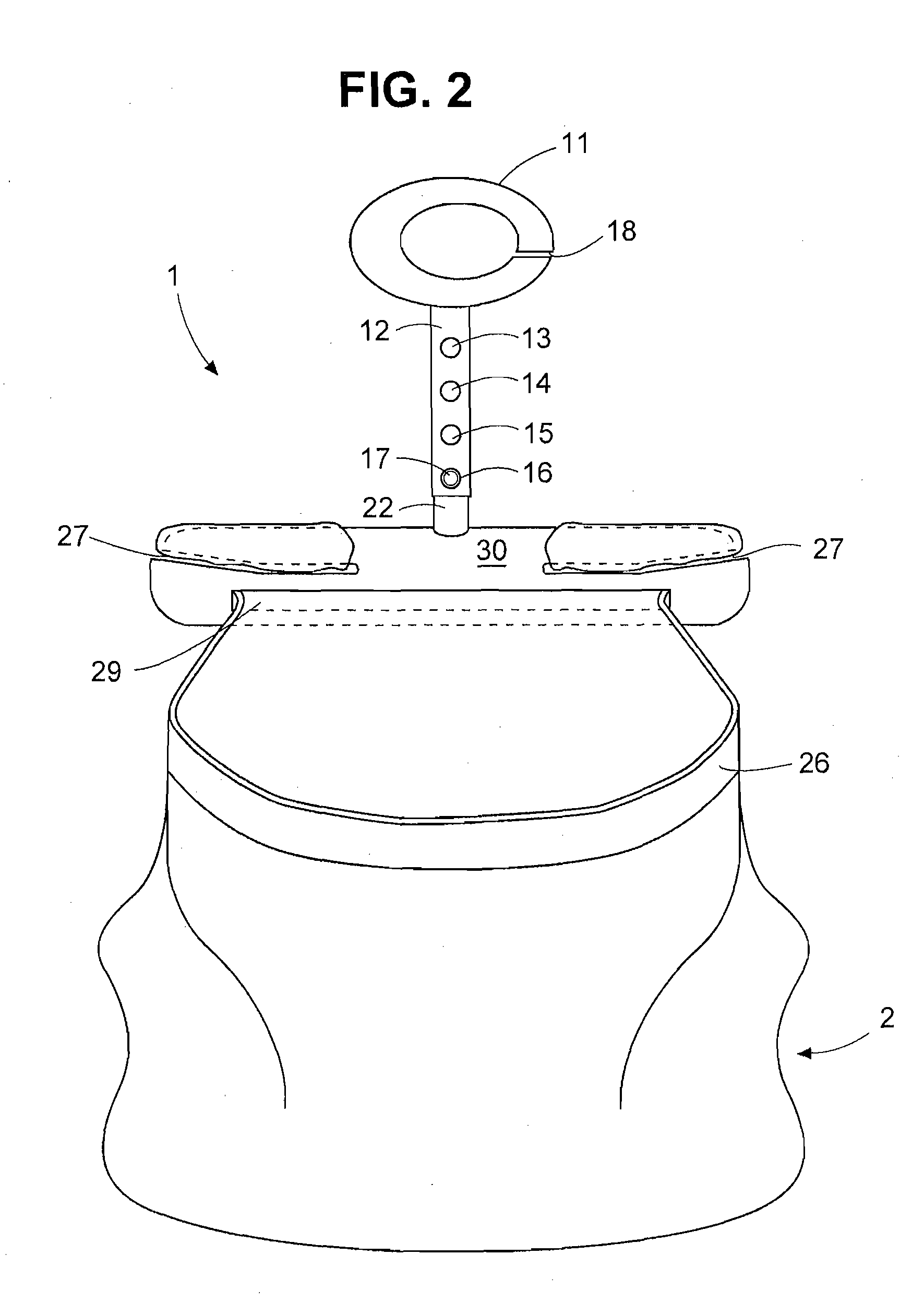 Portable bag holding device