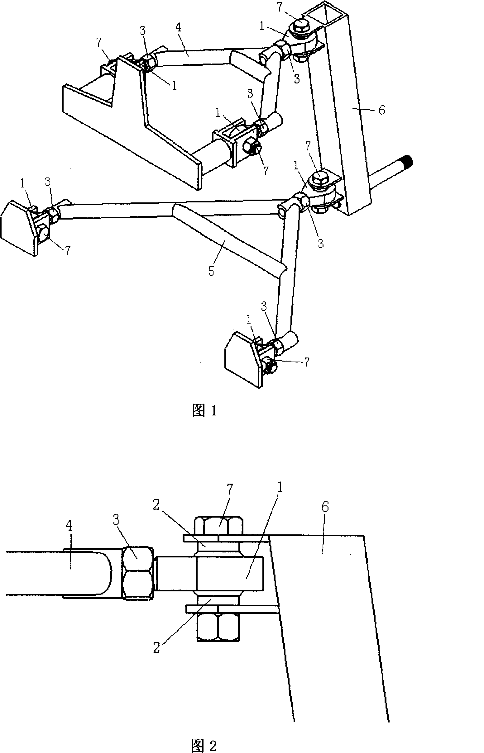 Independent front suspension system of adjiustable front wheel positioning parameter