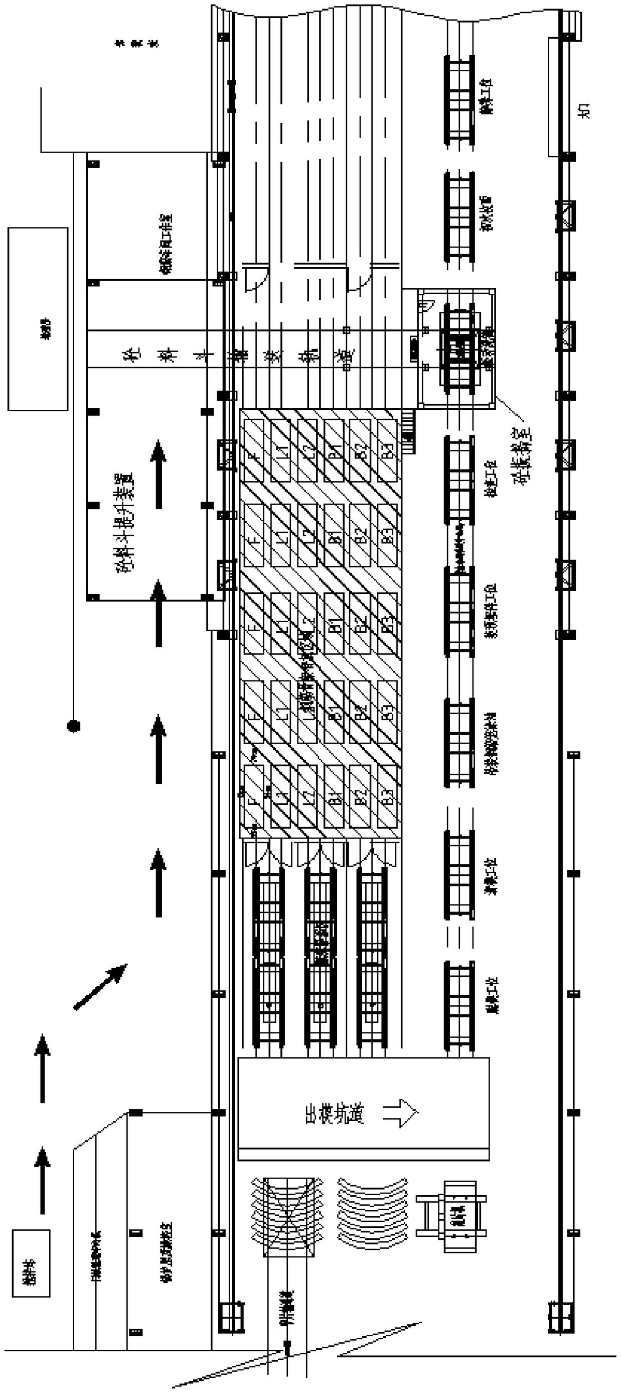 A shield segment prefabrication intelligent assembly line