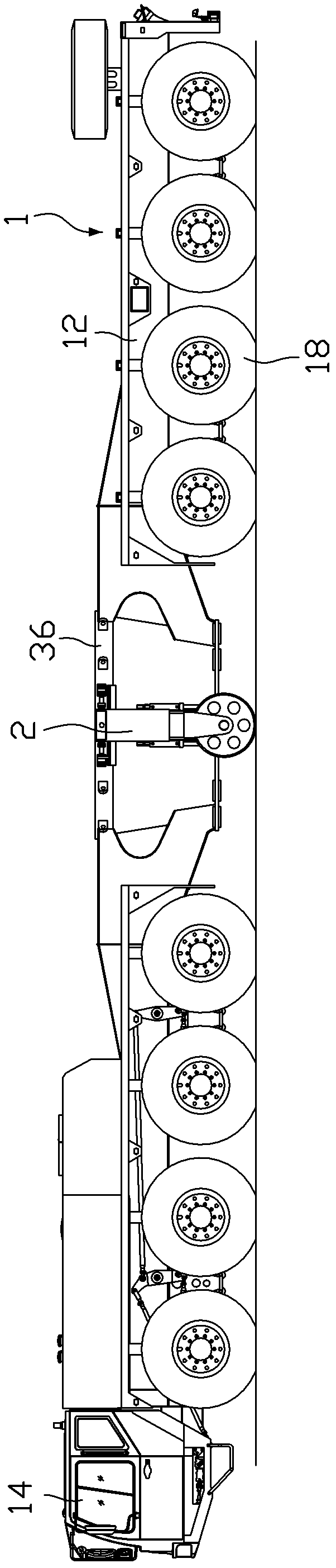 Auxiliary supporting device of crane and crane with auxiliary supporting device