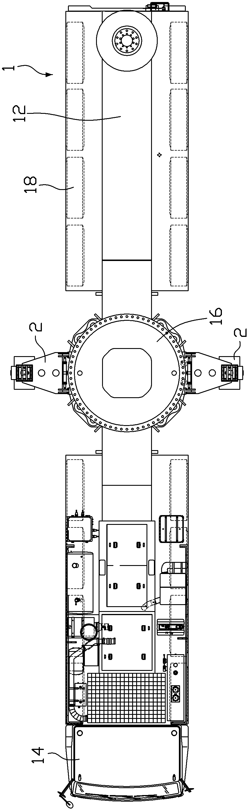 Auxiliary supporting device of crane and crane with auxiliary supporting device