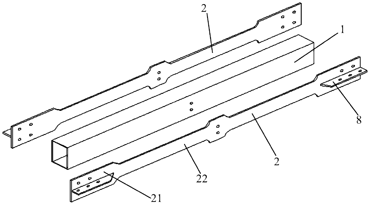 Assembly type buckling-restrained brace with replaceable inner core