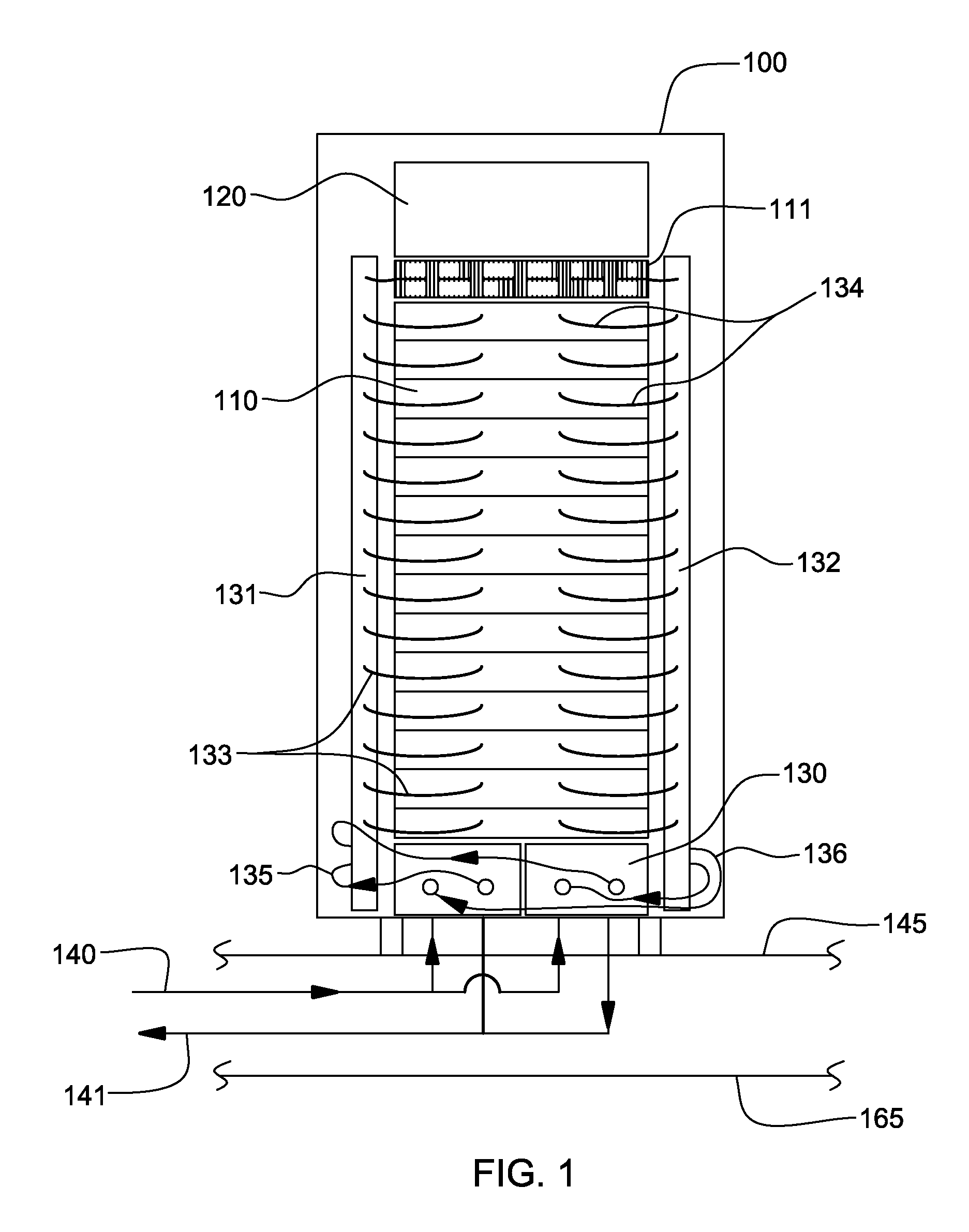 Flow boiling heat sink with vapor venting and condensing