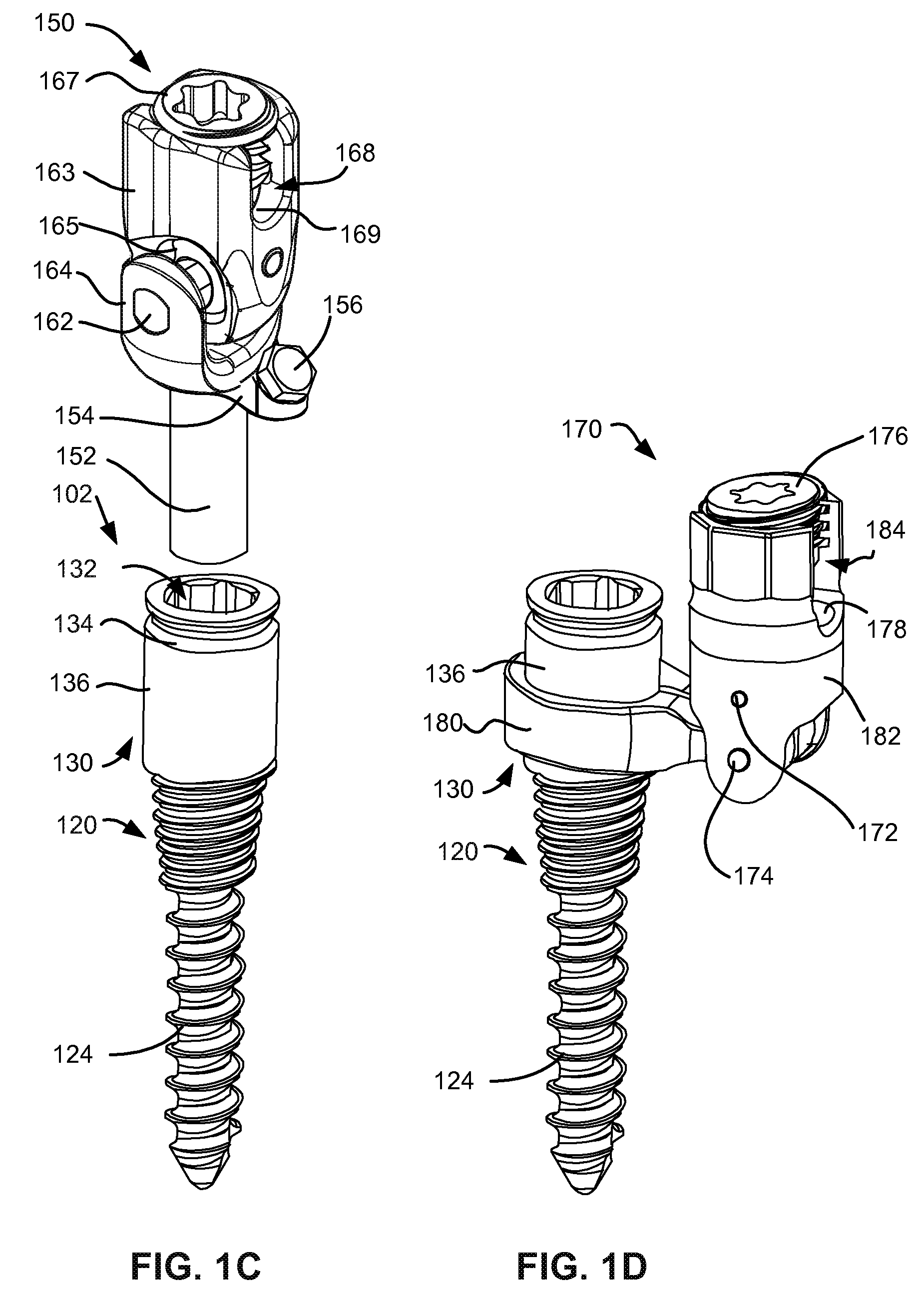 Load-sharing bone anchor having a deflectable post and method for stabilization of the spine