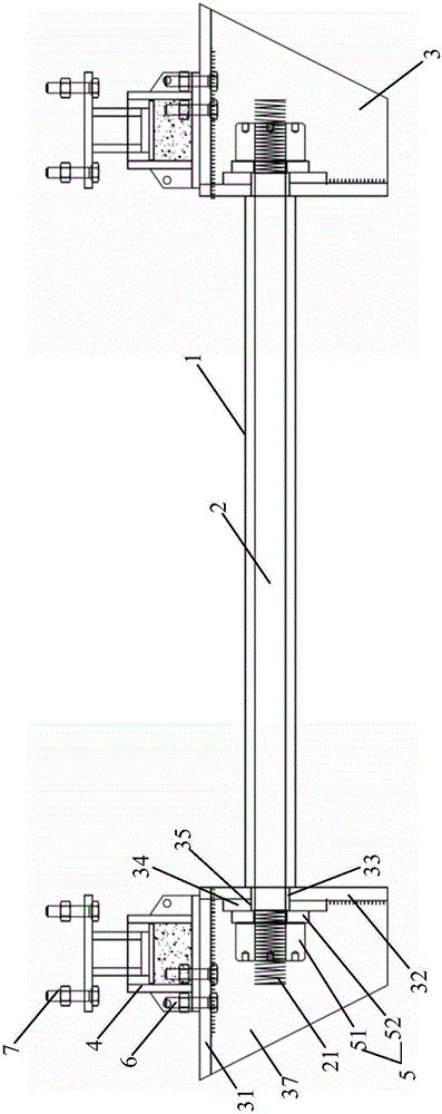 Bridge bent cap supporting device without ground support and related supporting parts