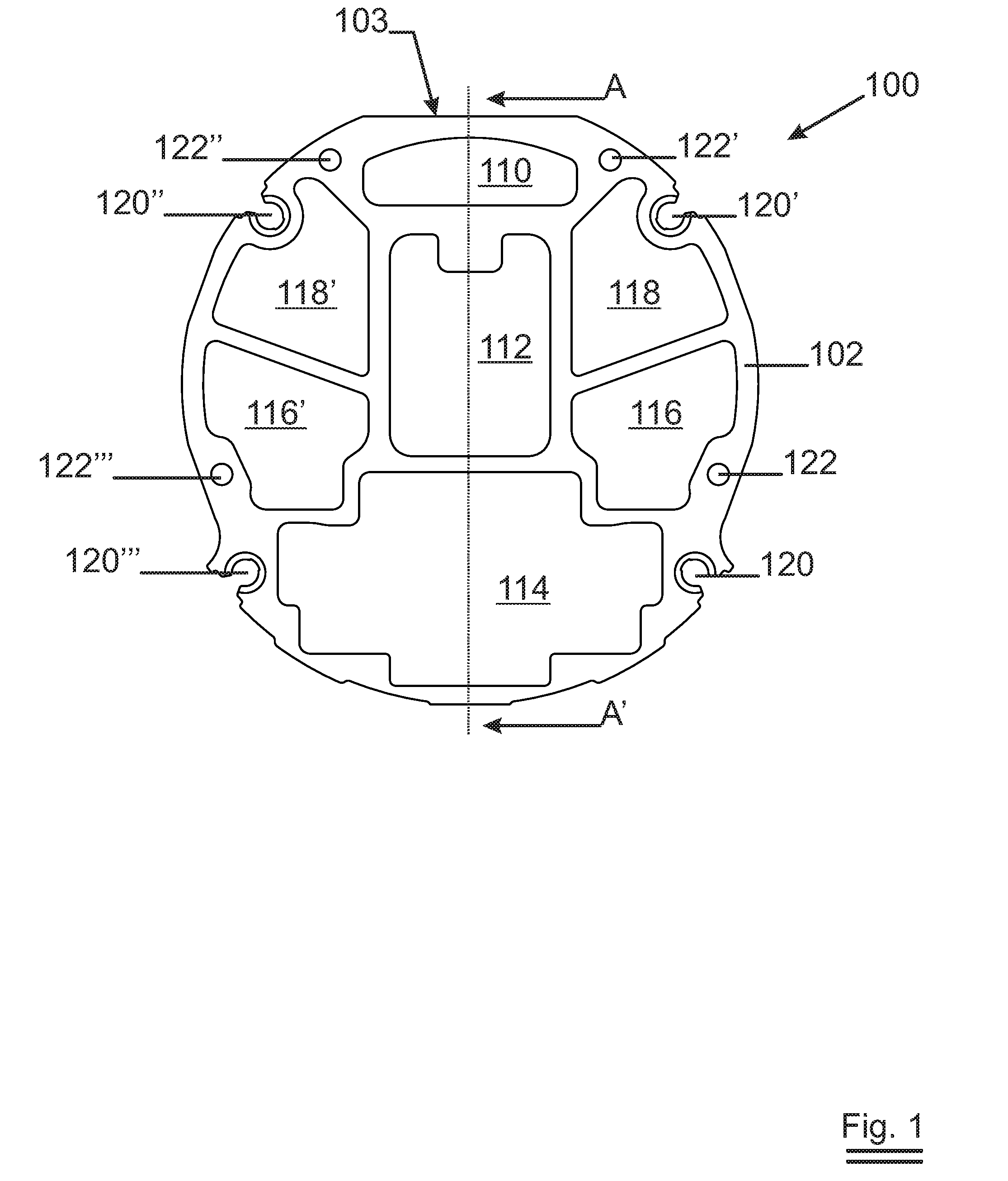 Rotatable sputtering magnetron with high stiffness