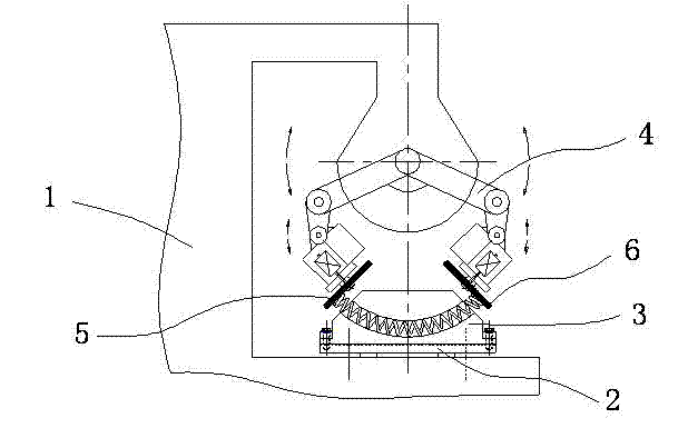 Device for grinding two end surfaces of arc spring