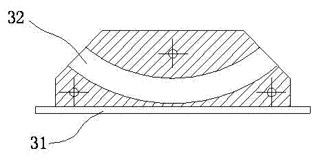 Device for grinding two end surfaces of arc spring