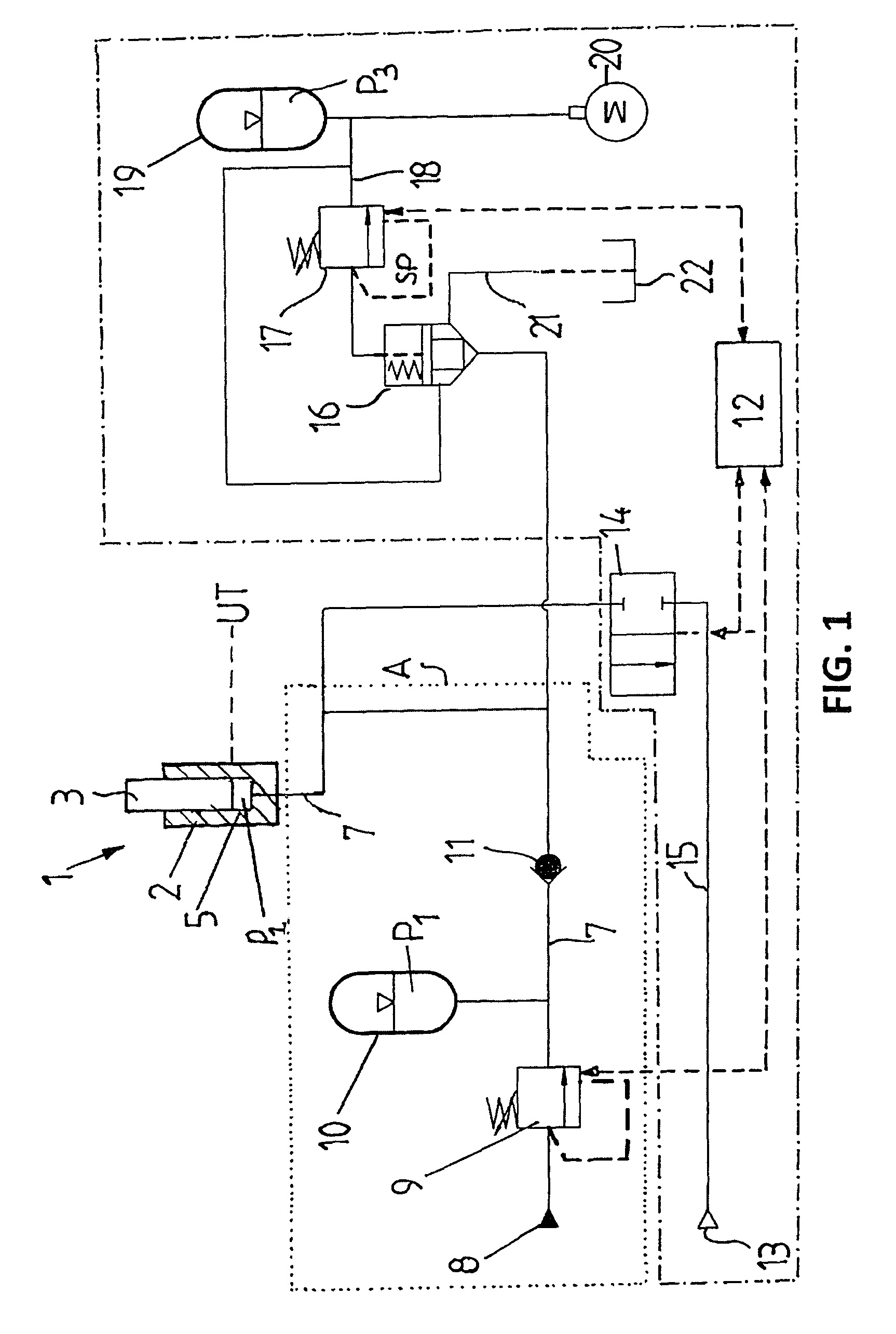 Method and device for controlling the synchronization of cylinder/piston units and for reducing pressure peaks during forming and/or fineblanking on a fineblanking or stamping press