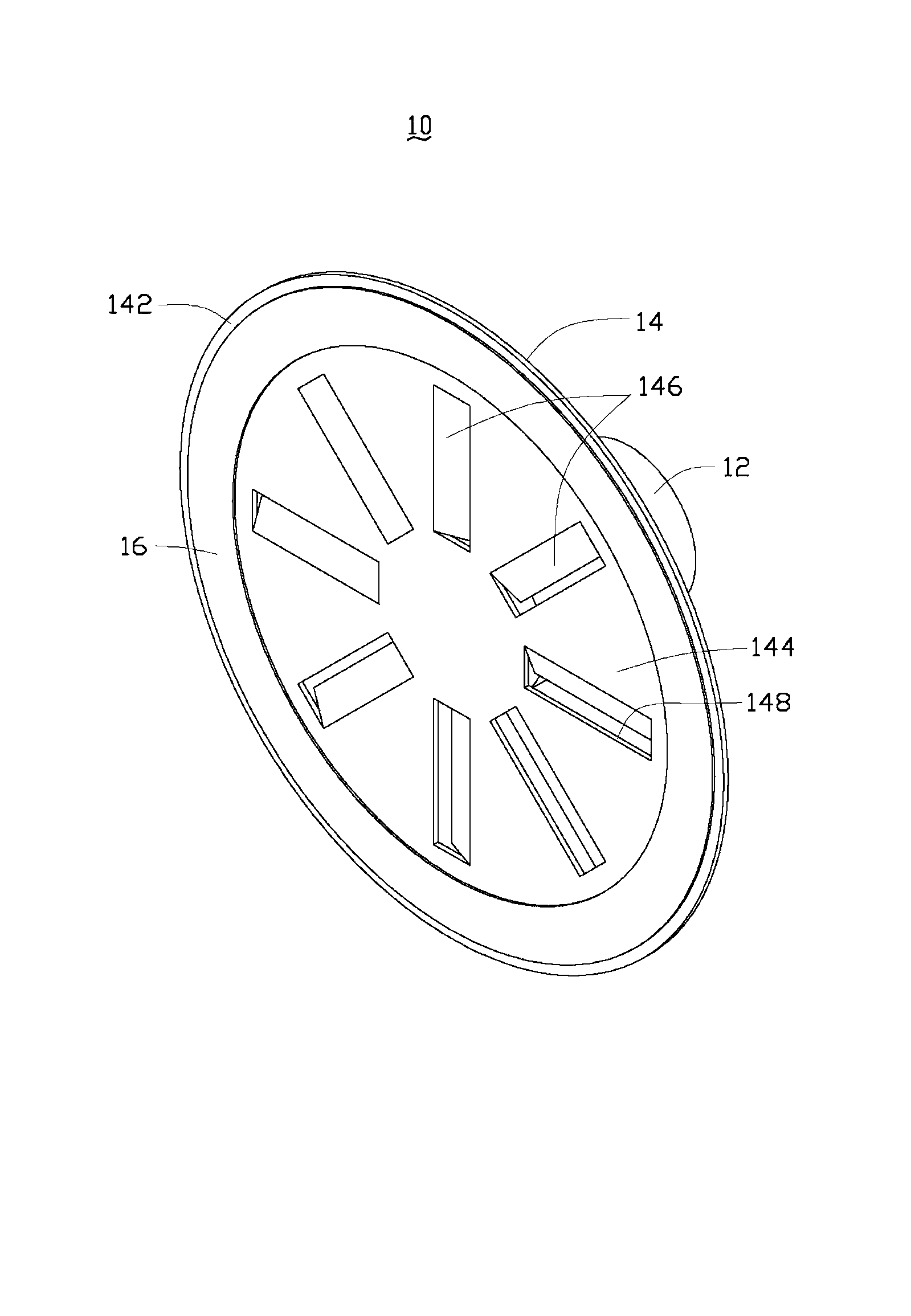 Color wheel device of projector