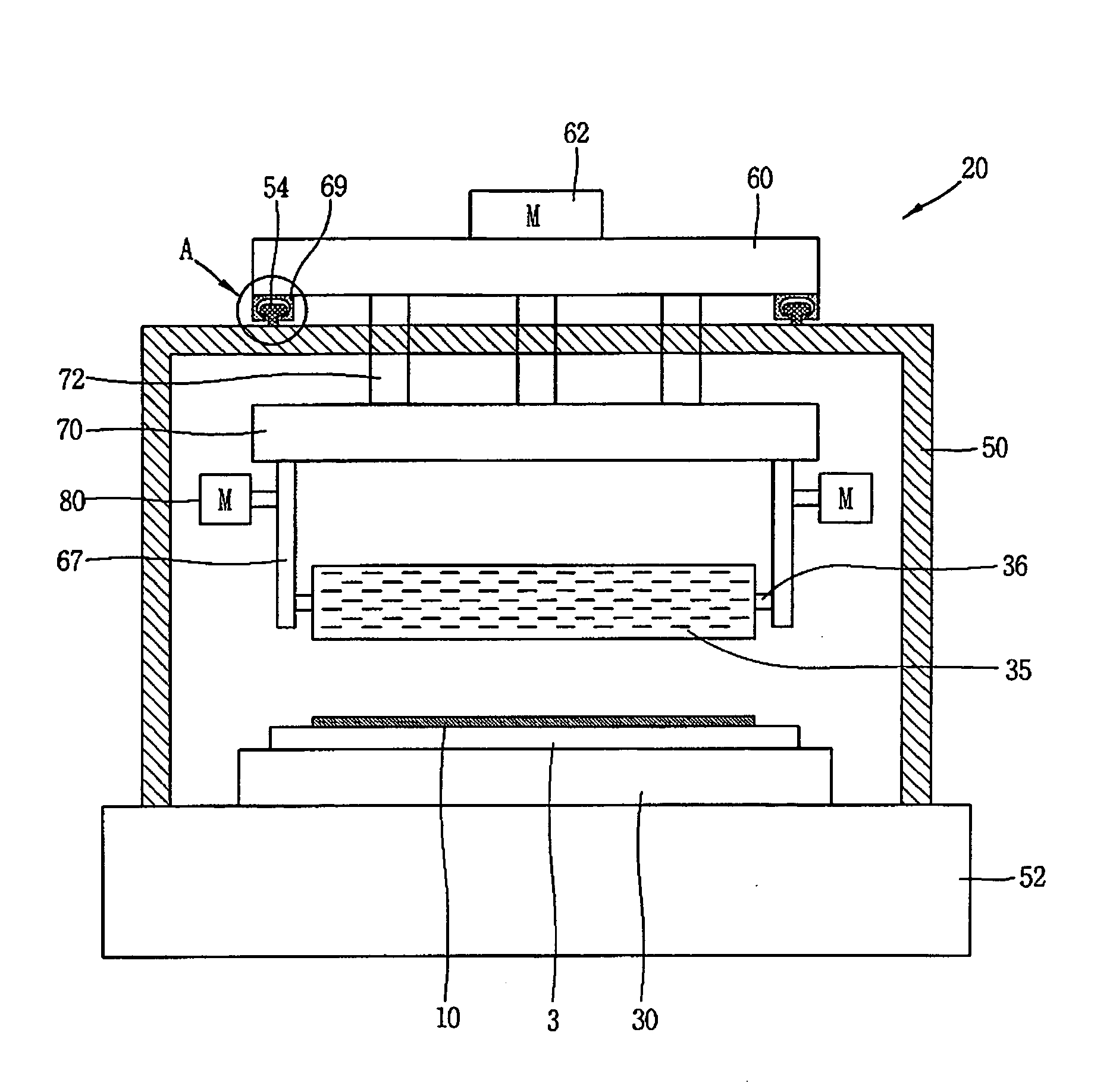 Apparatus for rubbing alignment layer