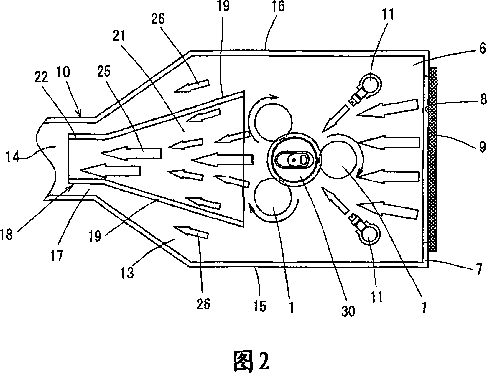 Foreign body removing device of the vessel cover