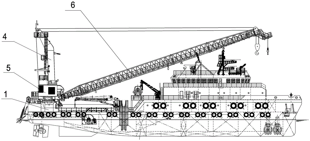 A kind of marine crane installation method