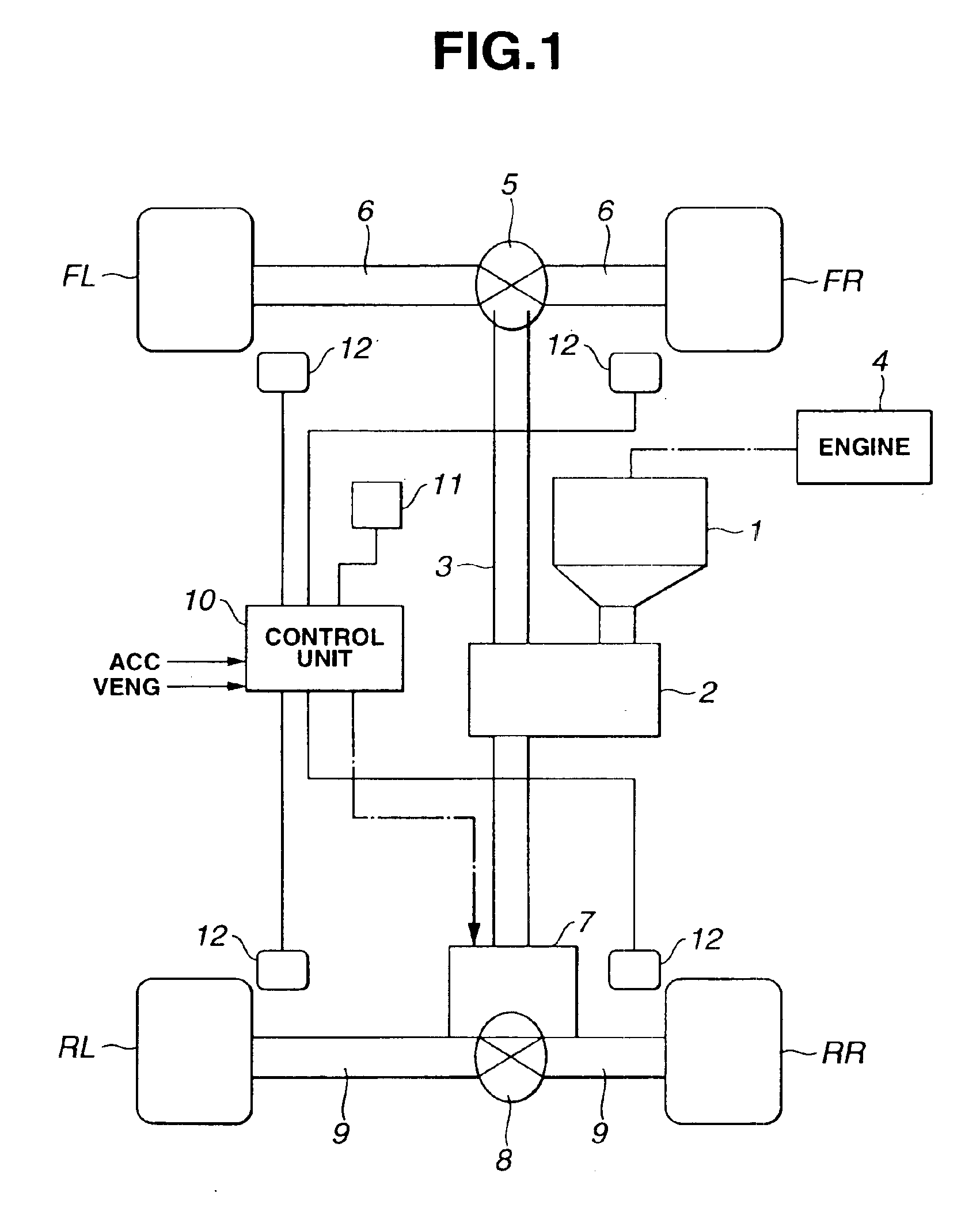 Four-wheel drive control system and method