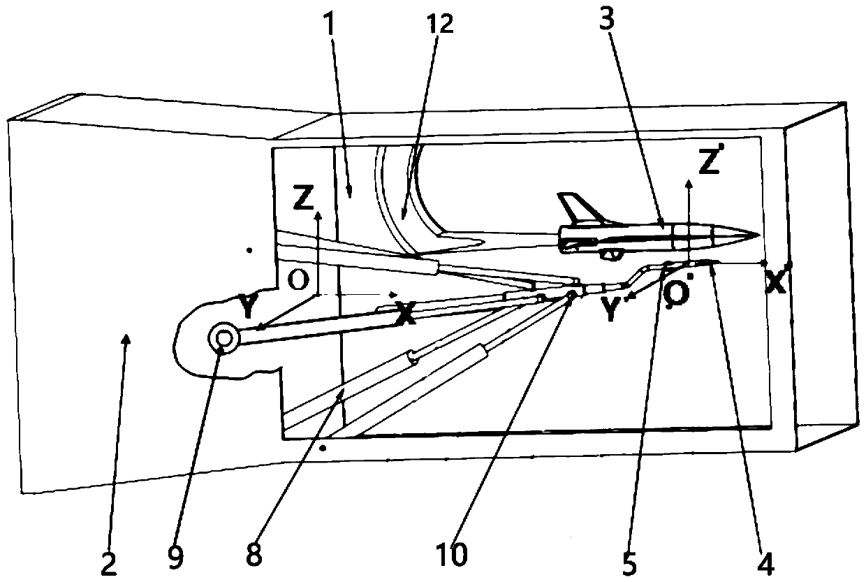 Device and method for testing external store separation performance of aircraft in high-speed wind tunnel