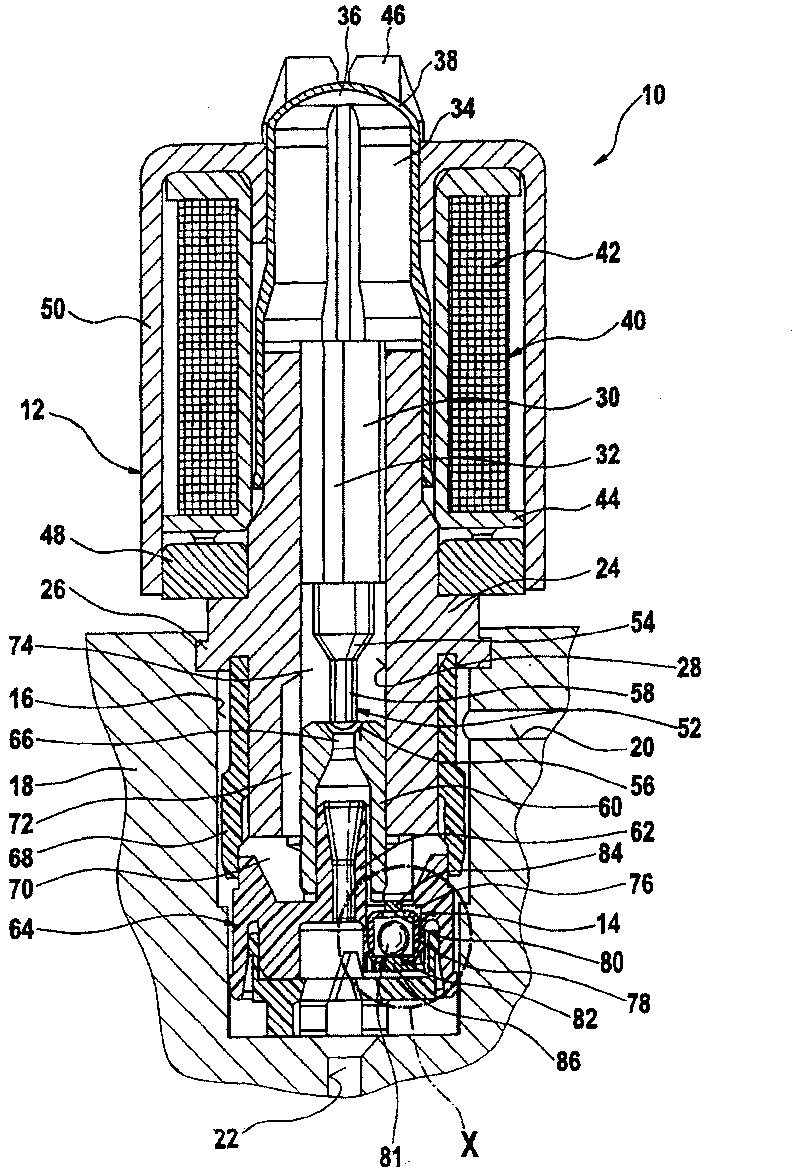 Electronic controlled valve arrangement