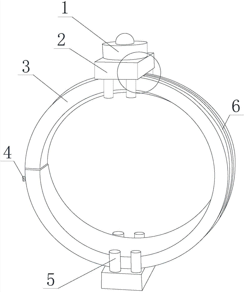 Device for measuring transverse stress of pipeline