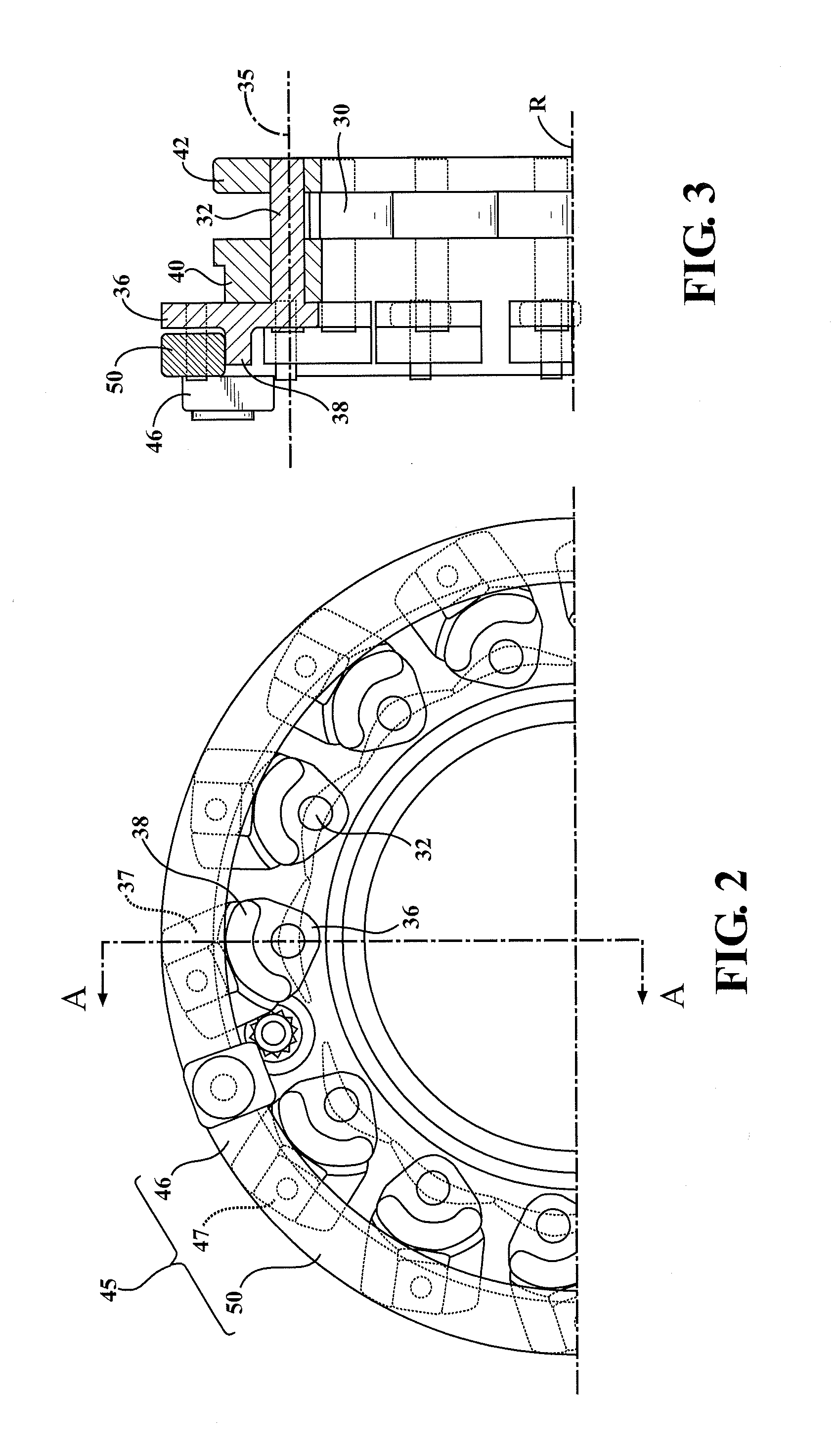 Adjustment ring damper