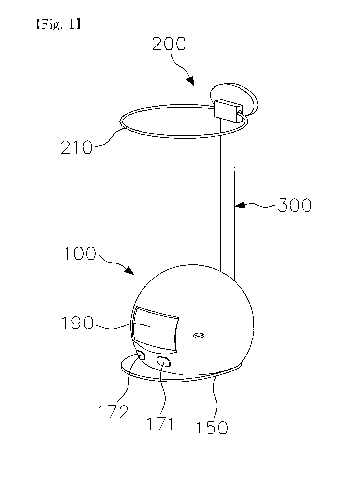 Stature measuring device and stature measuring method