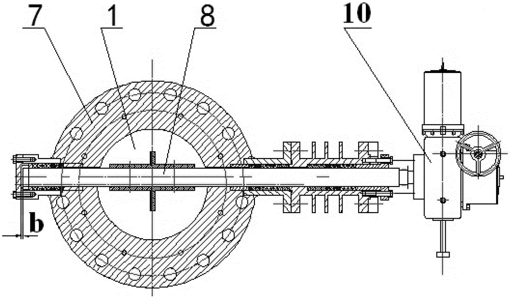 A small diameter triple eccentric butterfly valve and its application