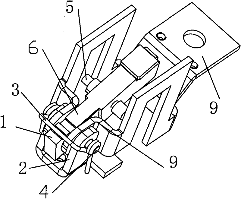 Integrated contact arc extinguishing system with movable fixed contact