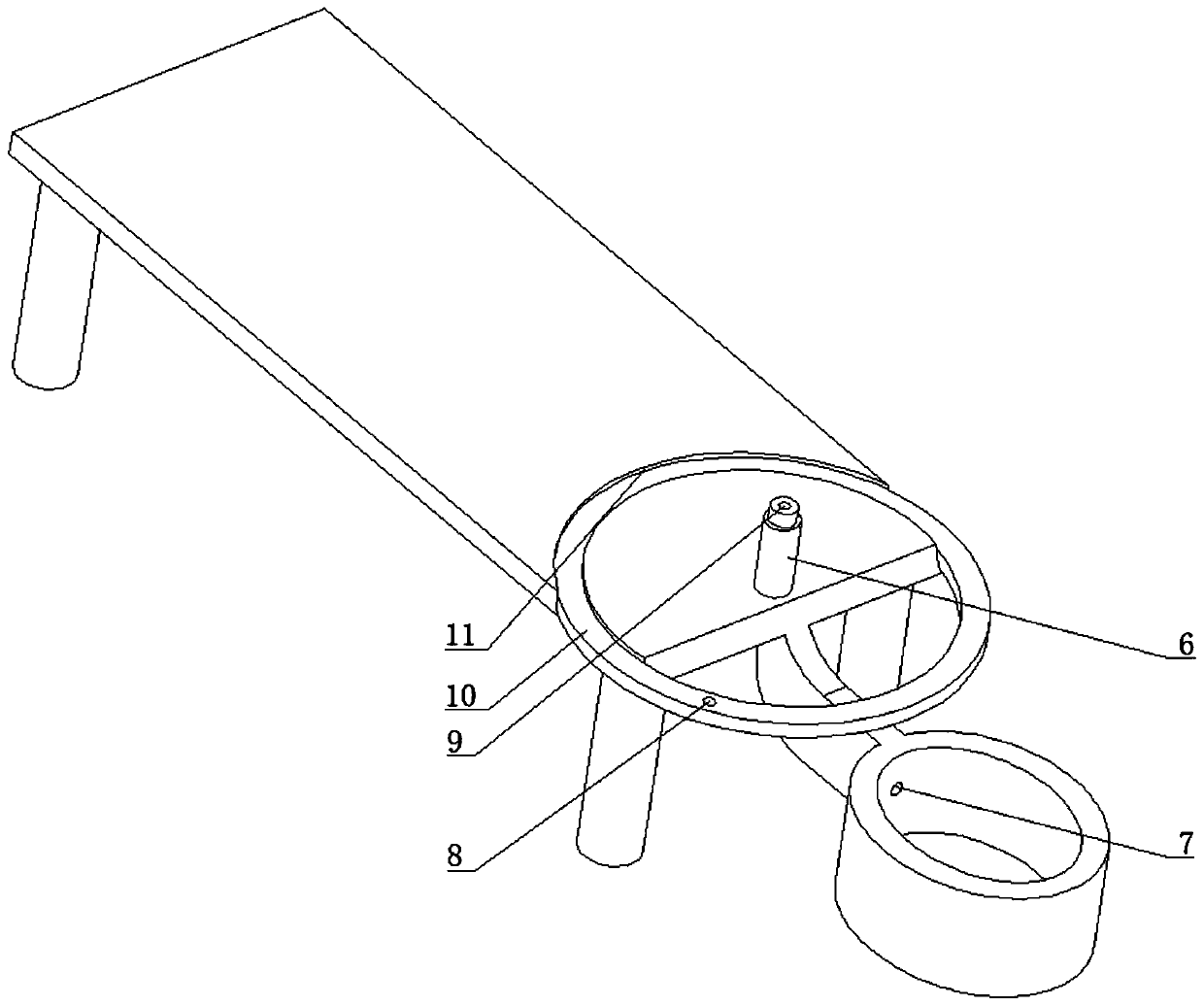 Auxiliary defecation device for patients in intensive care units