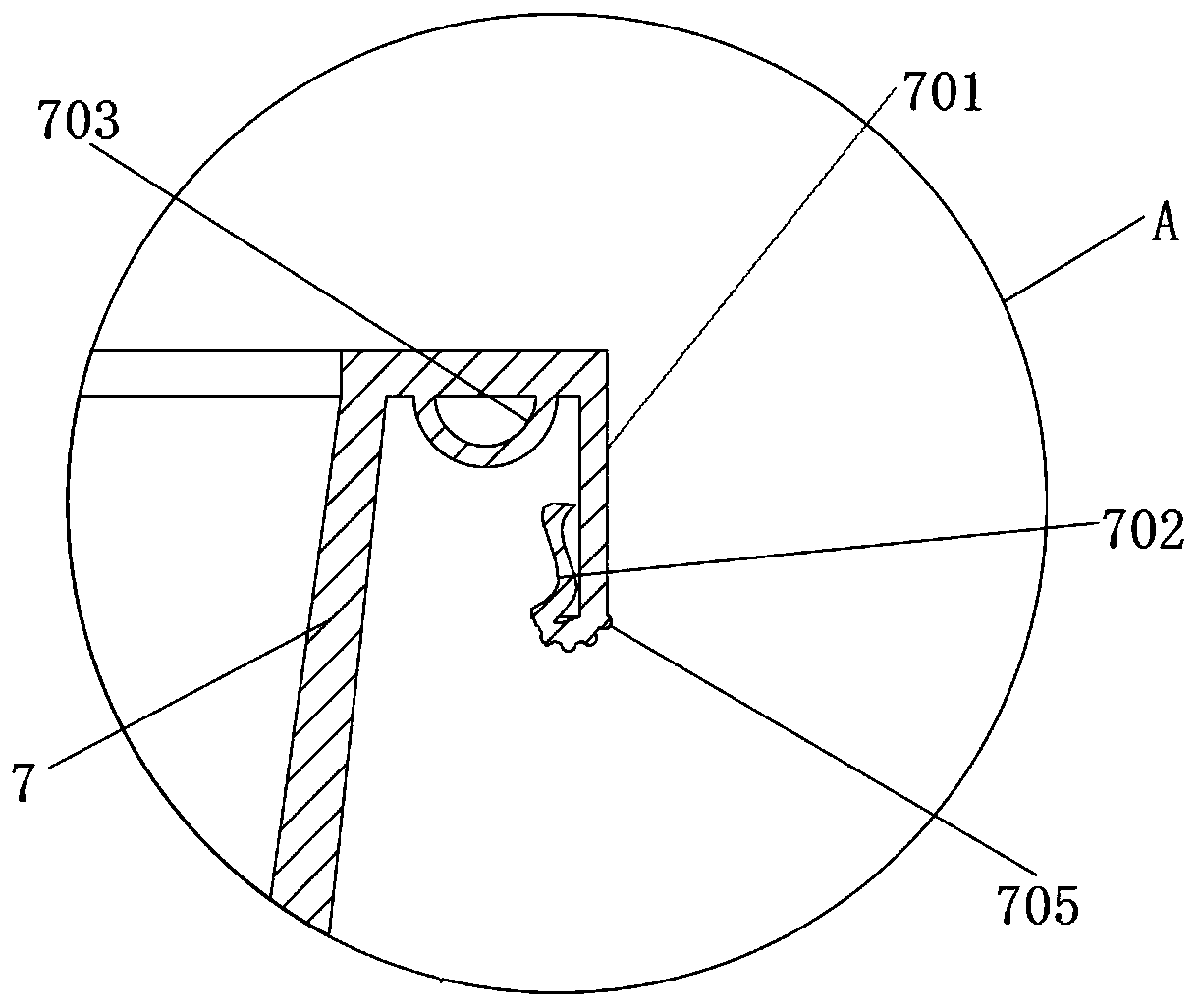 Garbage can pressing ring and garbage can