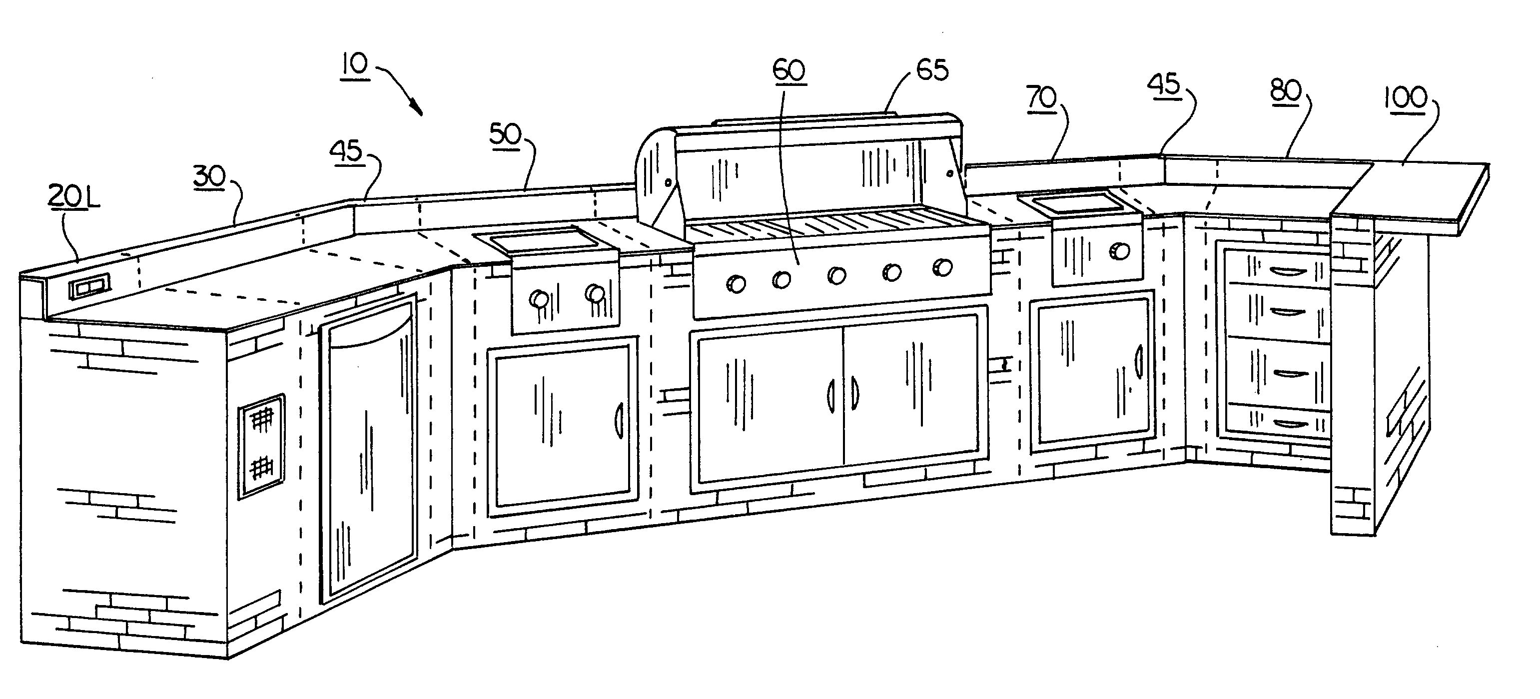 Modular outdoor kitchen