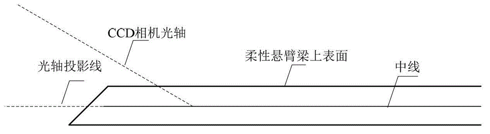 Device and method for measuring vibration of flexible cantilever beam based on machine vision