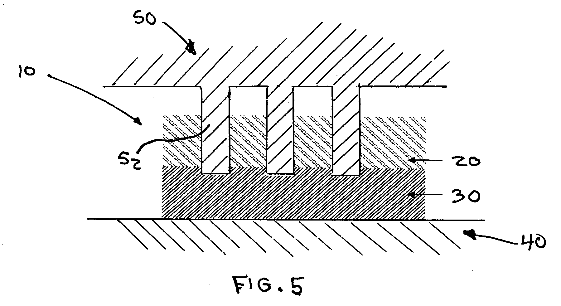 Method of forming multi-colored composite by pinsonic embossing