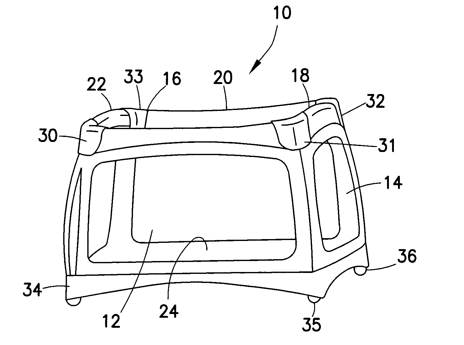 Corner Latching Play Yard