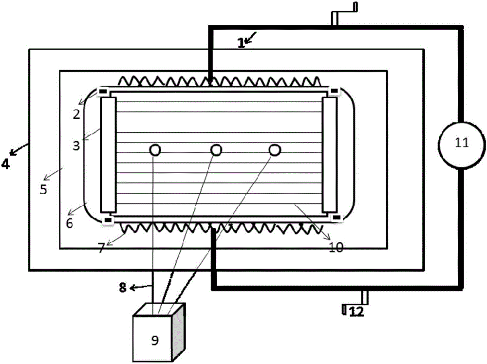 Preparation device for composite board sample used for tests and method