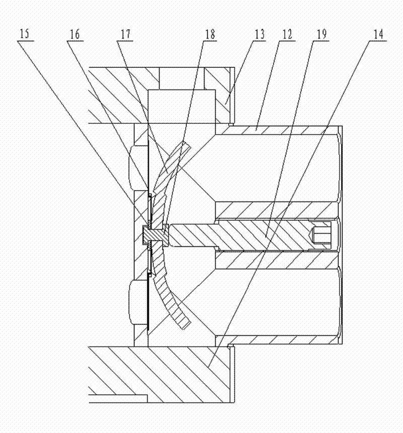 Exhaust device of rolling rotor compressor pump body