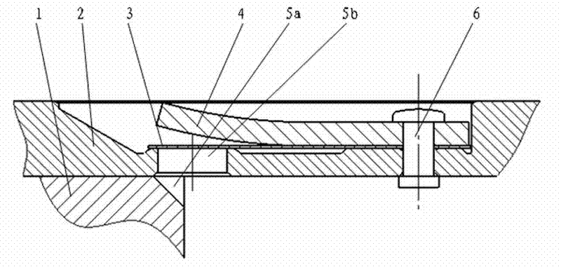 Exhaust device of rolling rotor compressor pump body