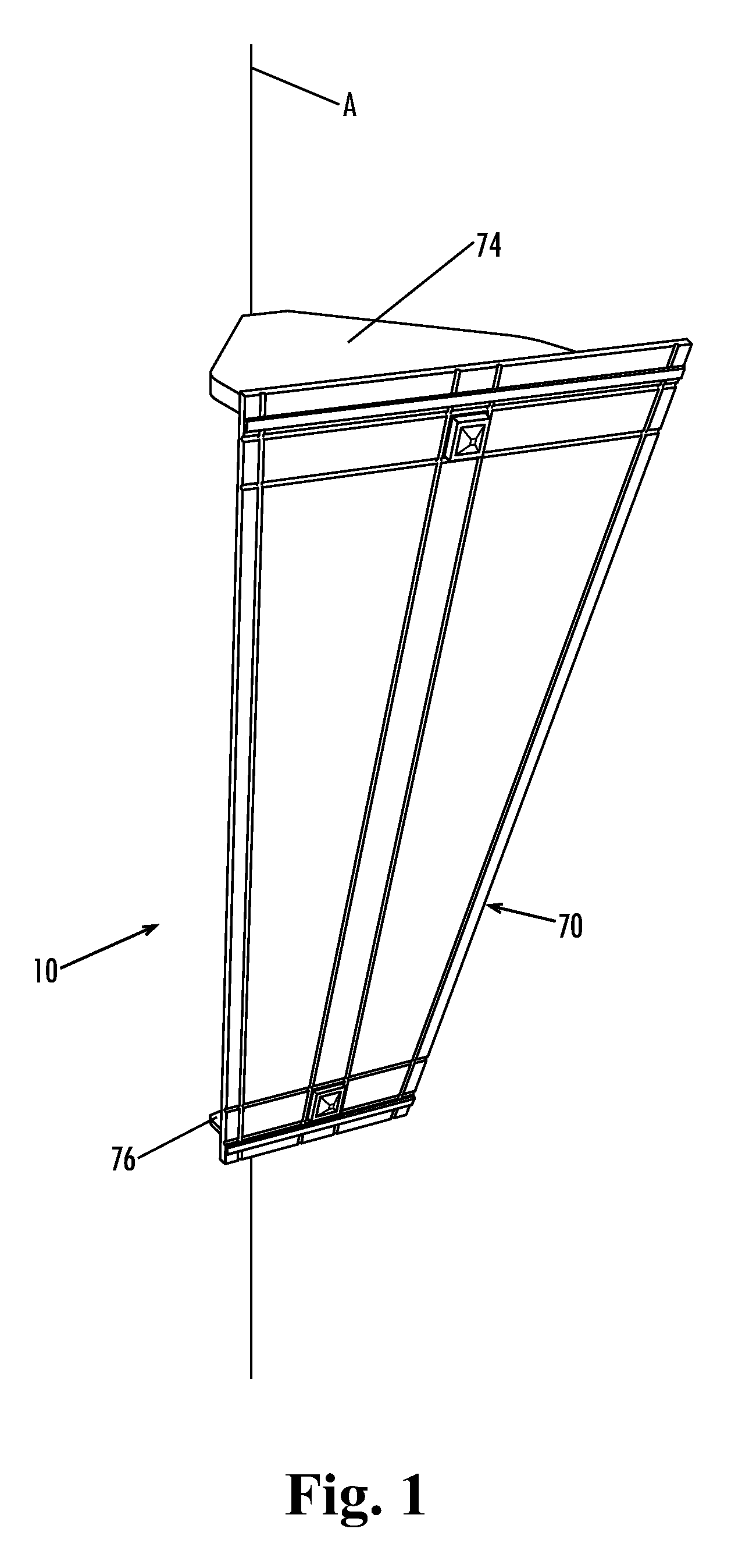 Corner mounted light fixture